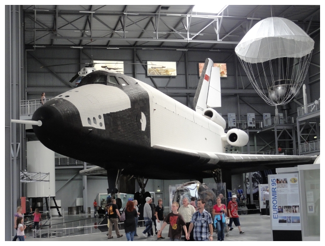Ein Raumschiff im Technik-Museum Speyer
