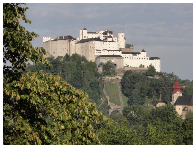 Blick aus unserem Herbergszimmerfenster